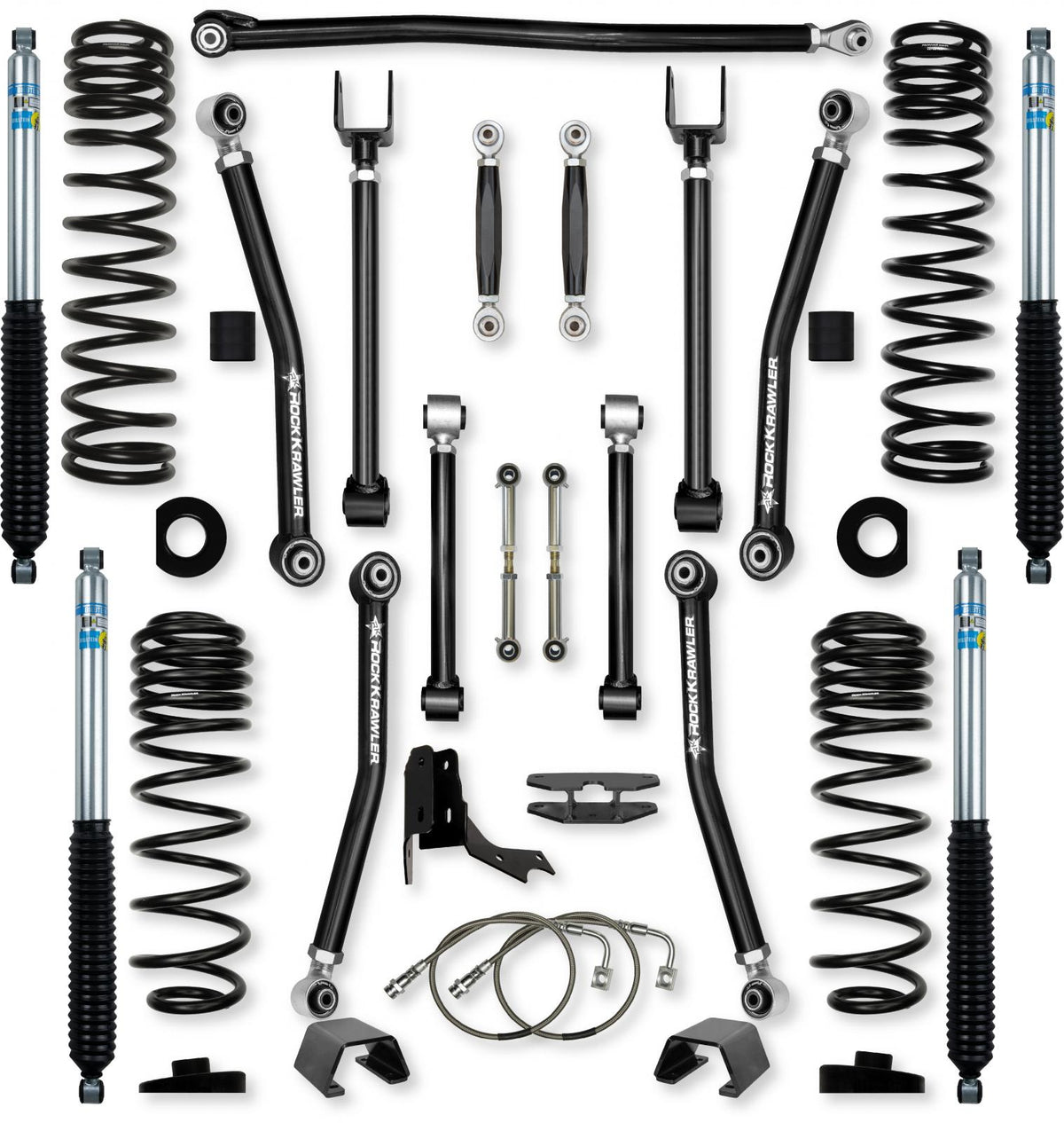 4.5 Inch Adventure X No Limits Mid-Arm Suspension System for Jeep Gladiator JT Gas Models Rock Krawler-1