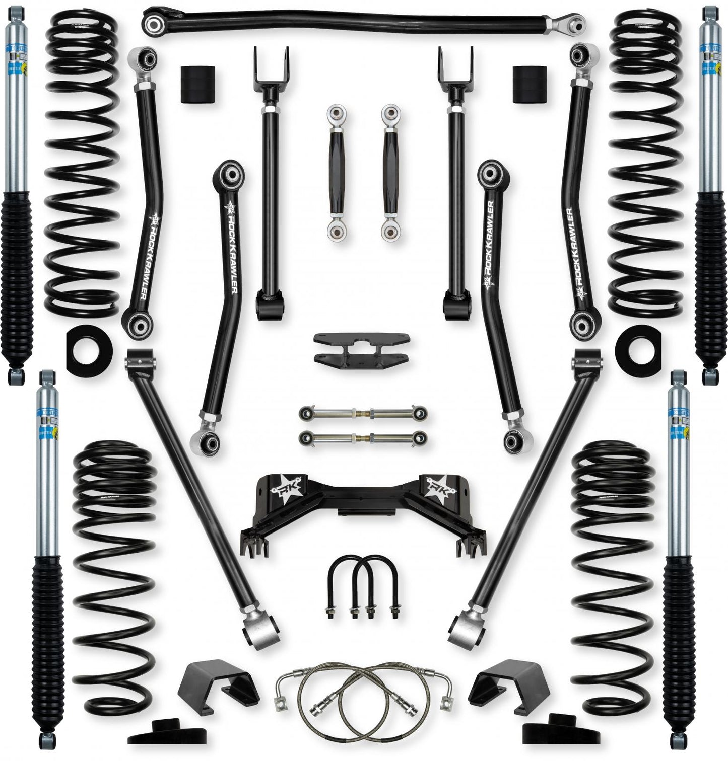 4.5 Inch Adventure X Pro No Limits Mid-Arm Suspension System for Jeep Gladiator JT Gas Models Rock Krawler-1