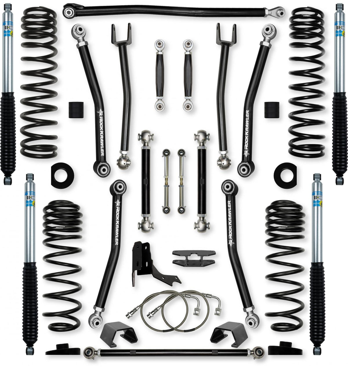 4.5 Inch X-Factor No Limits Mid-Arm Suspension System for Jeep Gladiator JT Diesel Models Rock Krawler-1