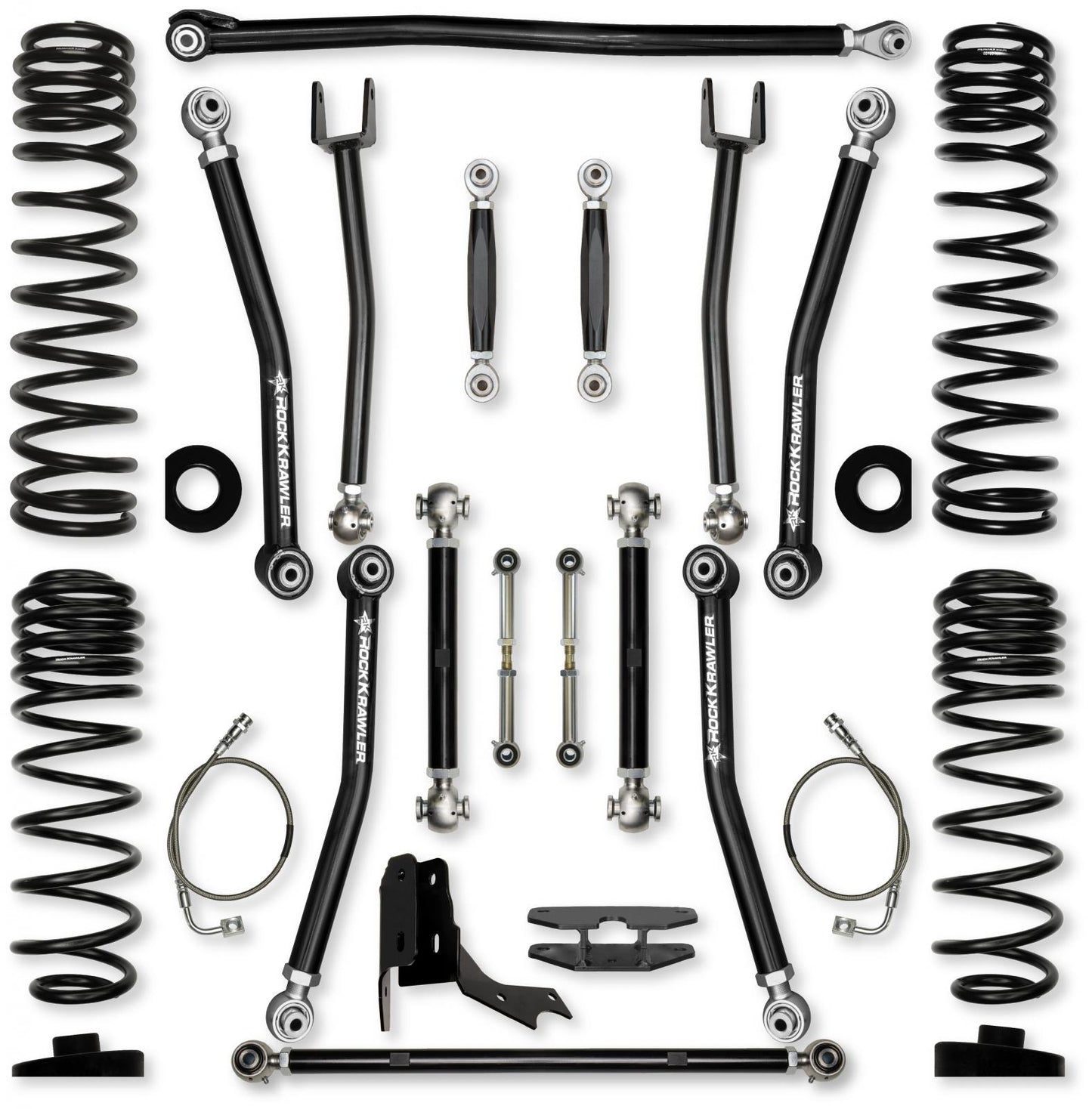 4.5 Inch X-Factor No Limits Mid-Arm Suspension System for Jeep Gladiator JT Gas Models Rock Krawler-2