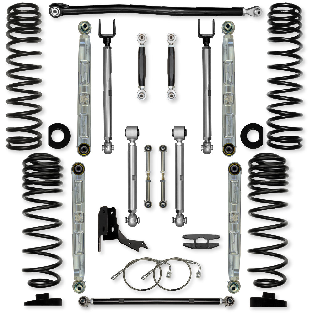 4.5 Inch X-Factor Pro Elite No Limits Mid-Arm Suspension System for Jeep Gladiator JT Diesel Models Rock Krawler-2