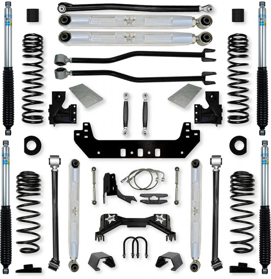 4.5 Inch Silverback Pro Elite No Limits Long-Arm Suspension System for Jeep Gladiator Gas Models Rock Krawler-1
