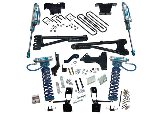 6 Inch King Edition Radius Arm Lift Kit 2017-2022 Ford F-250 and F-350 Super Duty 4WD with King Front Coilovers and King Reservoir Rear Shocks Superlift-1