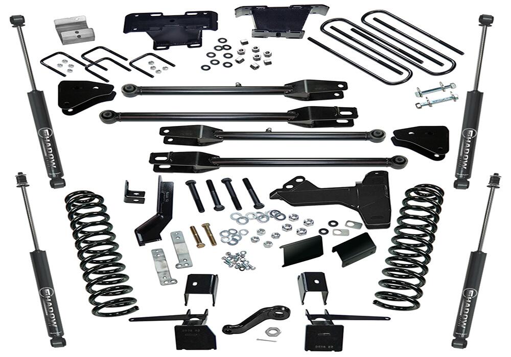 6 Inch 4-Link Kit 2017-2022 Ford F-250 and F-350 Super Duty with Shocks 4WD Diesel Only Superlift-2