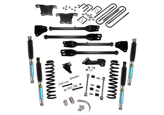4 Inch Lift Kit 2008-2010 Ford F-250 and F-350 Super Duty 4WD Diesel Engine with a 4-Link Conversion and Shocks Superlift-1