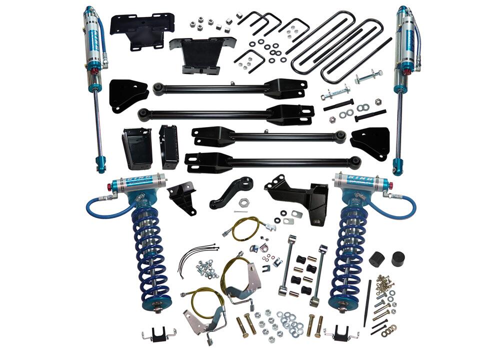 6 Inch Lift Kit 2008-2010 Ford F-250 and F-350 Super Duty 4WD with a 4-Link Conversion and King Coilovers and Shocks Superlift-1
