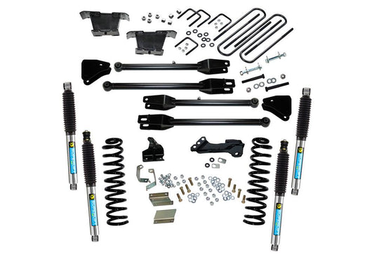 4 Inch Lift Kit 2011-2016 Ford F-250 and F-350 Super Duty 4WD Diesel Engine with a 4-Link Conversion and Shocks Superlift-1