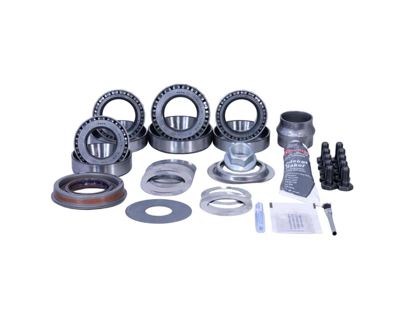 GM 14-Bolt Rear 10.5 Inch 1972-87 Ring Pinion Koyo Bearing Master Install Kit Revolution Gear and Axle