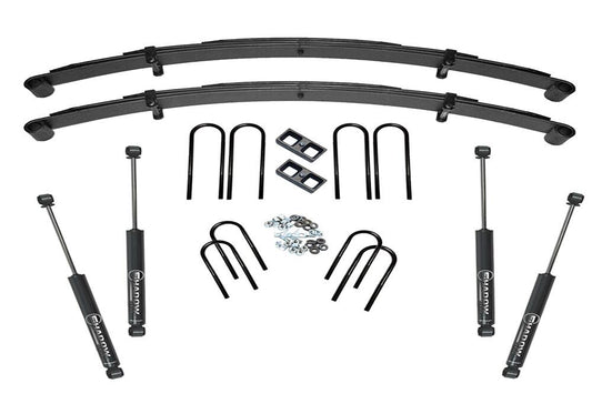 4 Inch Lift Kit 1973-1991 Blazer/Jimmy/Suburban 1/2 Ton Solid Axle 4WD Rear Block Kit with Shocks Superlift-1