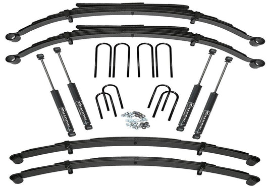 4 Inch Lift Kit (with 52 Inch Rear Springs) 1973-1987 K10/K15 1973-1991 Blazer/Jimmy/Suburban 1/2 Ton Solid Axle 4WD with Shocks Superlift-1