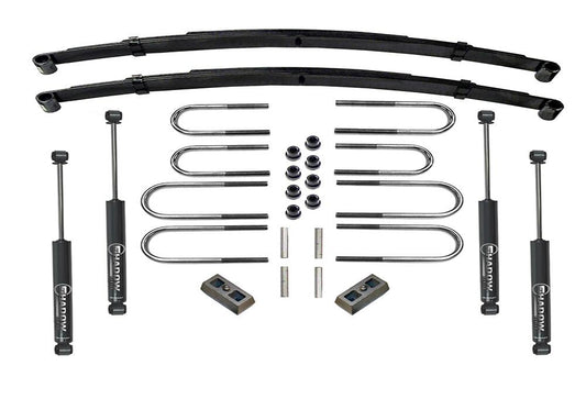 2.5 Inch Lift Kit 1973-1991 Chevy K20 and GMC K25 Suburban or 1973-1988 3/4 Ton Solid Axle Pickup 4WD Rear Block Kit with Shocks Superlift-1