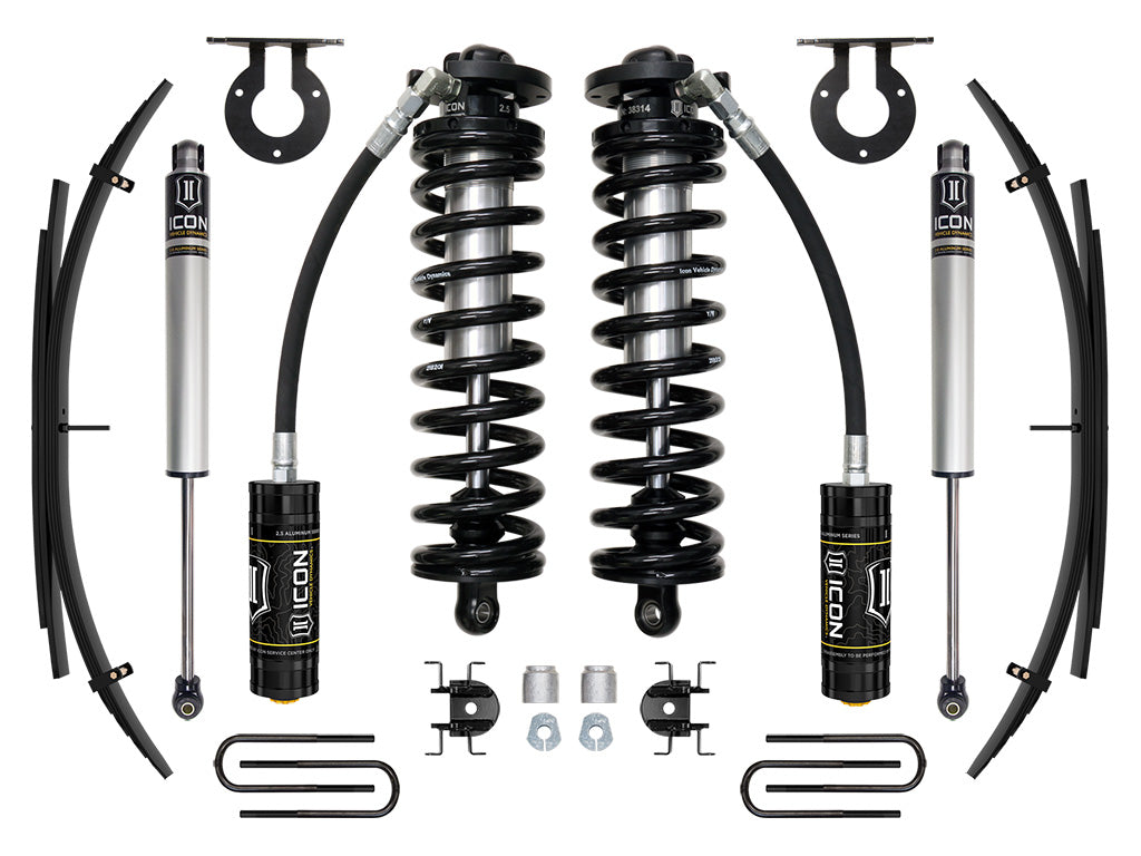 11-16 Ford F250/F350 2.5-3 Inch Lift Coilover System W/ Leaf Springs ICON Vehicle Dynamics-11