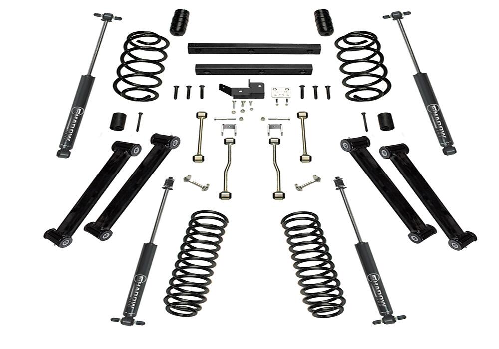 4 Inch Lift Kit 1997-2002 Jeep Wrangler TJ with Shocks Superlift-3