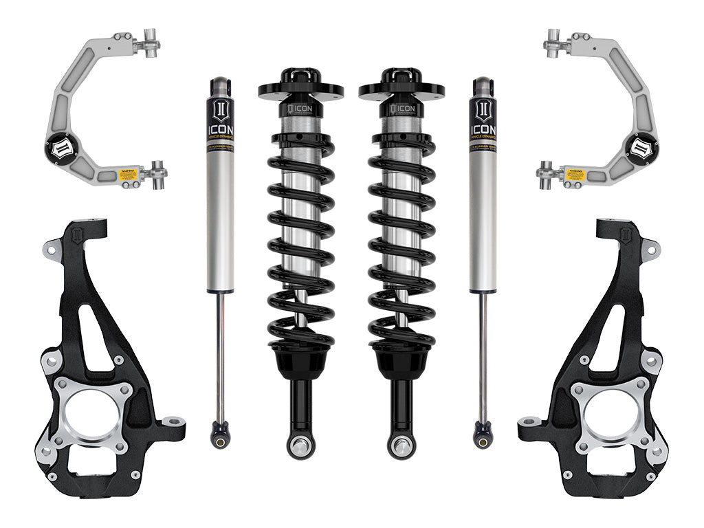 2021-2023 Ford F-150 4WD 3.5-4.5 Inch Lift Stage 1 Suspension System Billet UCA | 2021-2024 Ford F-150 4WD 3.5-4.5 Inch Lift Stage 1 Suspension System Billet ICON Vehicle Dynamics-5