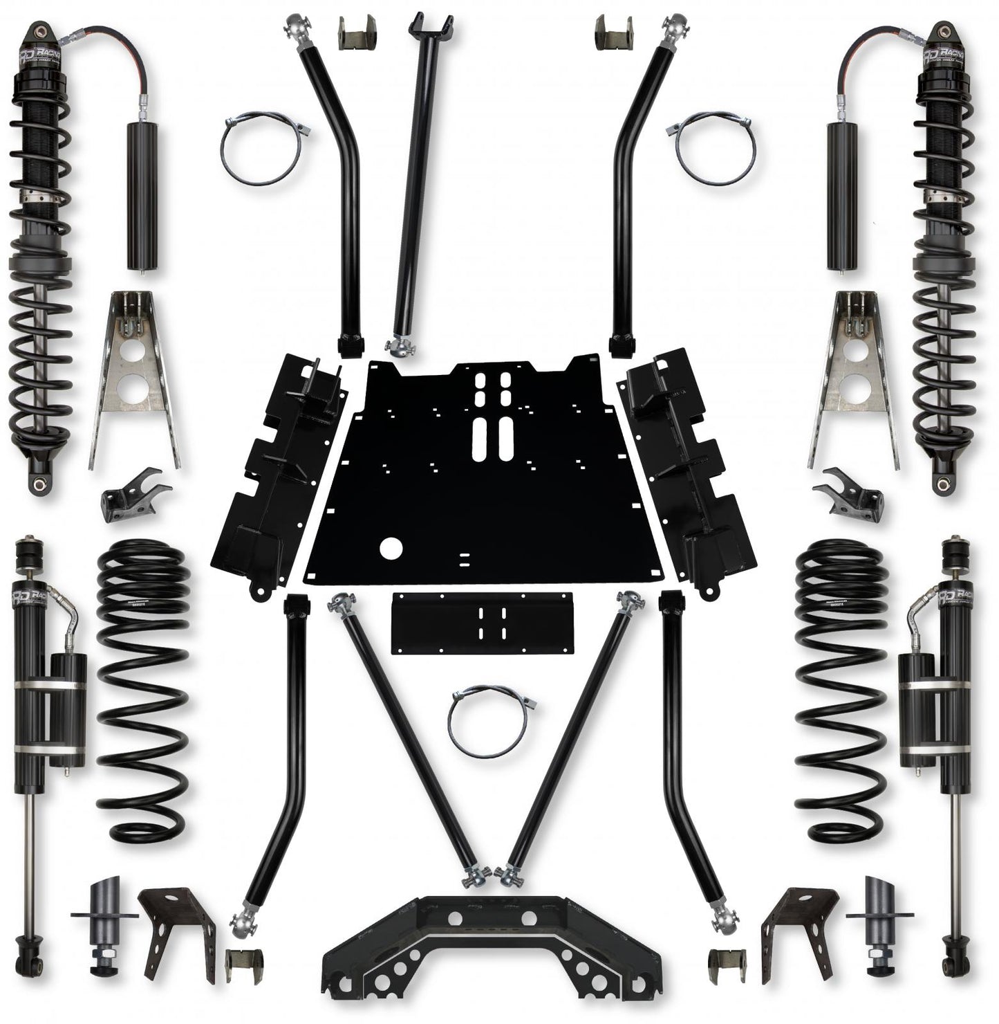 3.5 Inch X-Factor X2 Flat-Belly 4 Inch Stretch Coilover Long-Arm Suspension System For Jeep Wrangler LJ Rock Krawler