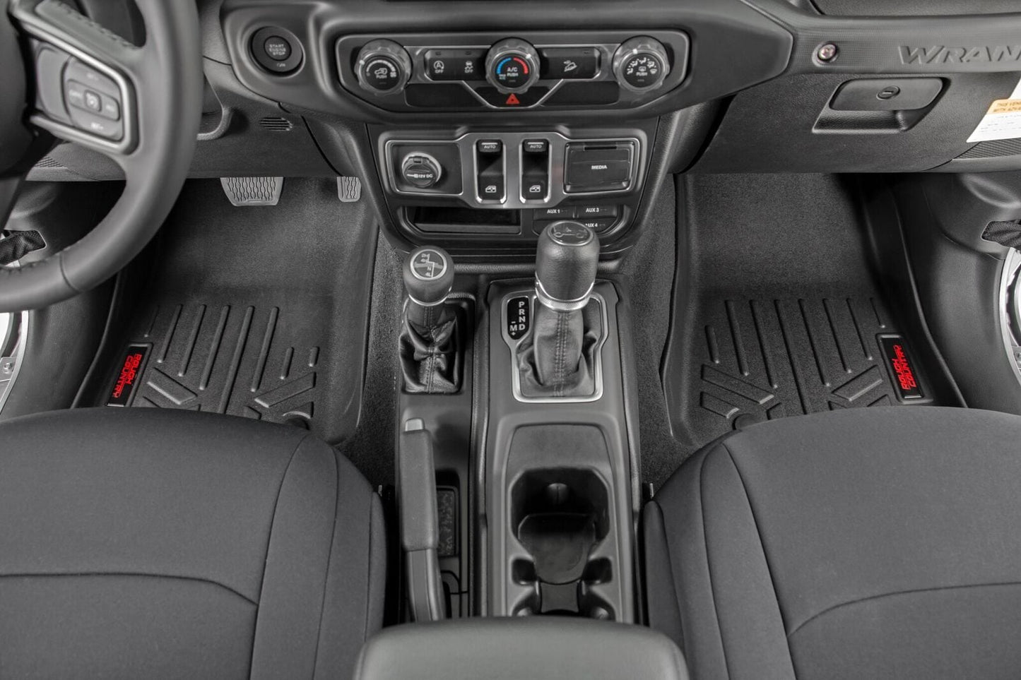 Floor Mats FR Jeep Gladiator JT 4WD (2020-2025) Rough Country-1