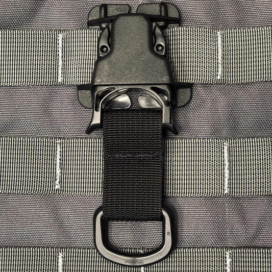 PALS/MOLLE D-Ring Acetal Every Which Way Quick Side Release Buckle Kit Pair Black Bartact-1