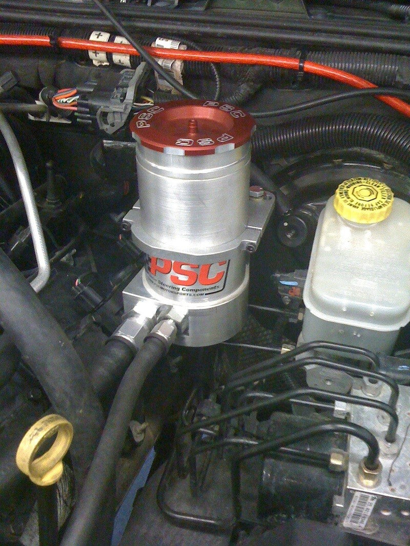 PSC Steering Remote Reservoir Bracket Kit for Jeep JK with HEMI Engine Conversion PSC Performance Steering Components