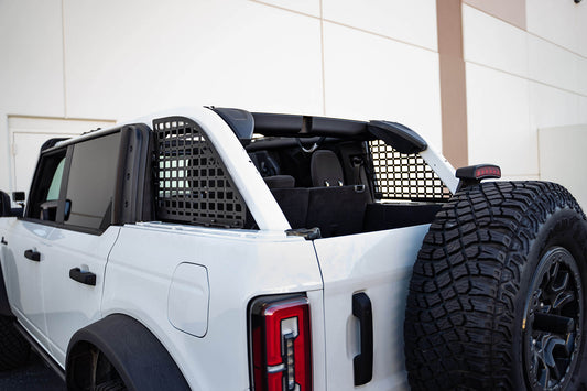 2021 2024 Ford Bronco 4 Door Hard Top Only Rear Window Molle Panels DV8 Offroad-1