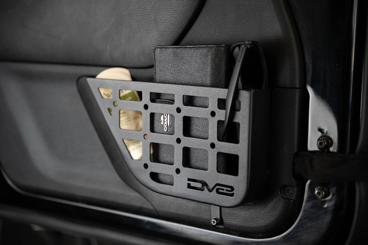 2011 2018 Jeep Wrangler JK 2 Door Slim Front Door ONLY Molle Pockets DV8 Offroad-14