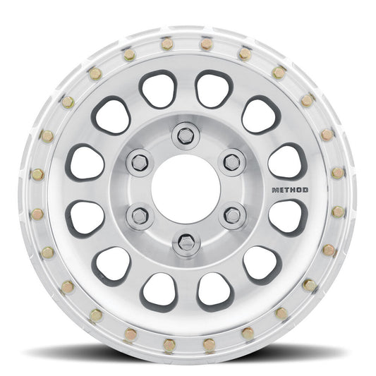 MR103 Beadlock, 15x8, -24mm Offset, 6x5.5, 108mm Centerbore, Machined Raw, Drilled, w/ BH-H24100, Method Race Wheels-1