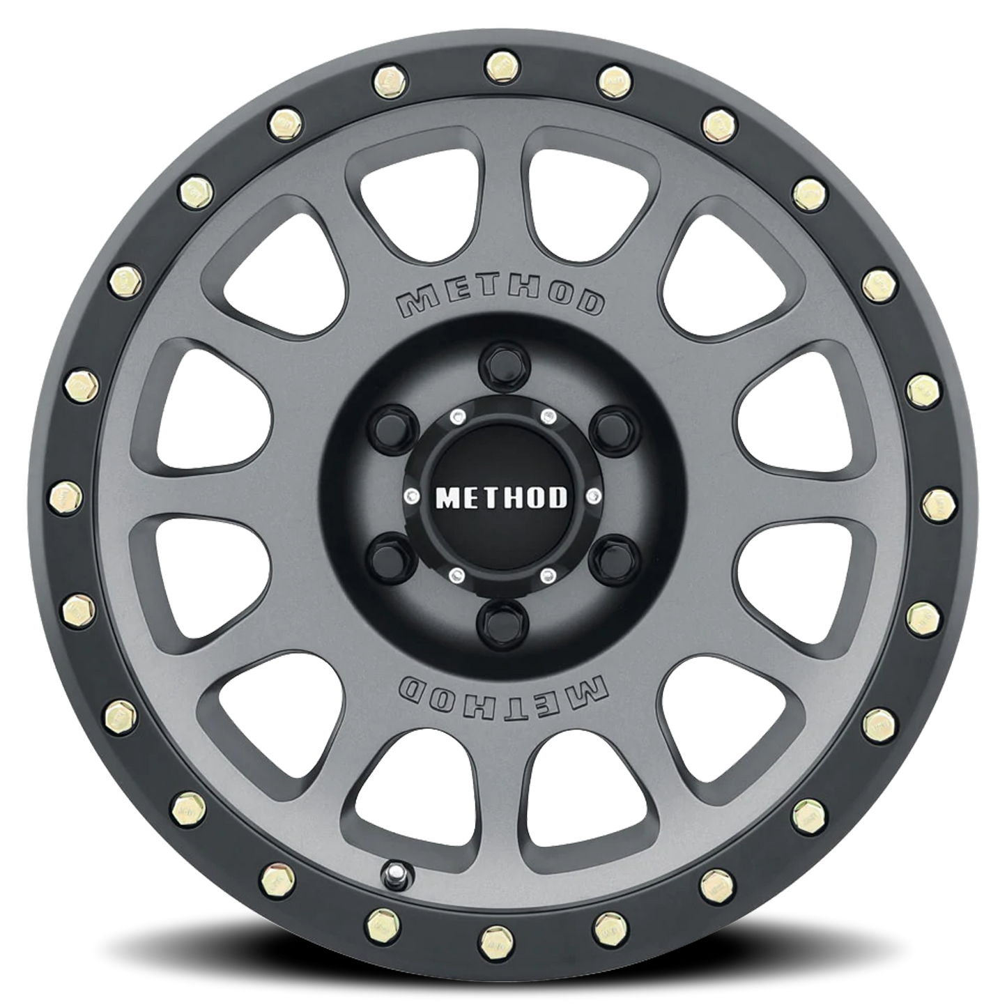 Aluminum 20x9 NV MR305 Titanium TT Matte Black Lip Method Race Wheels-5