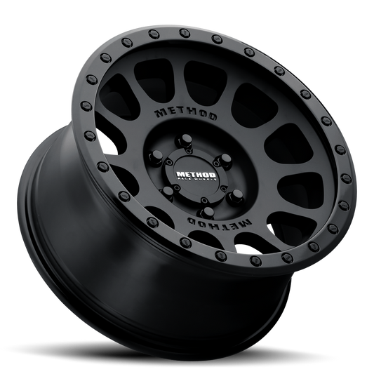 Aluminum 16x8 NV MR305 Bolt Pattern 6 On 139.7 Offset 0 Lip Size 1.57 Double Black BK Method Race Wheels-1