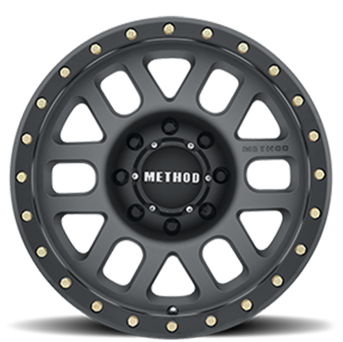 Aluminum 17x8.5 Grid MR309 Titanium GY Black Street Loc Method Race Wheels-1