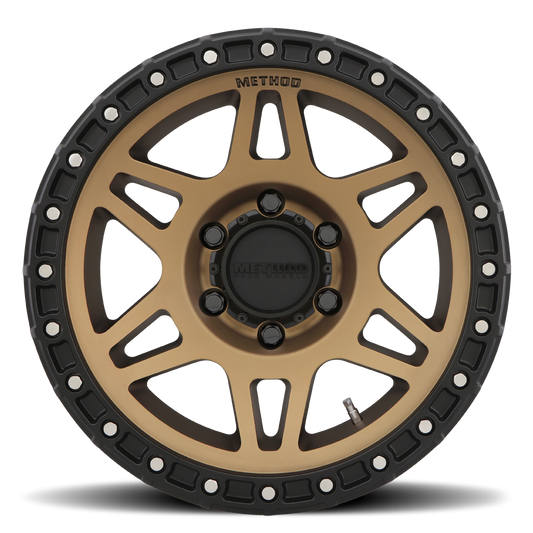 Aluminum 17x8.5 MR312 Bronze BRZ Matte Black Lip Method Race Wheels-1