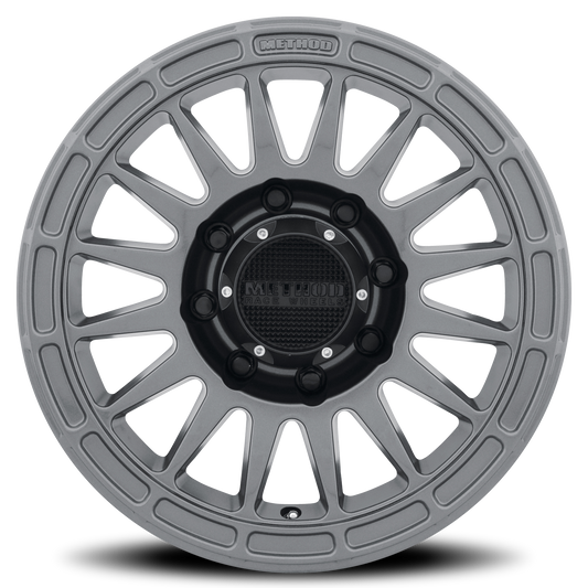 Aluminum 17x8.5 MR314 Gloss Titanium GY Method Race Wheels-1