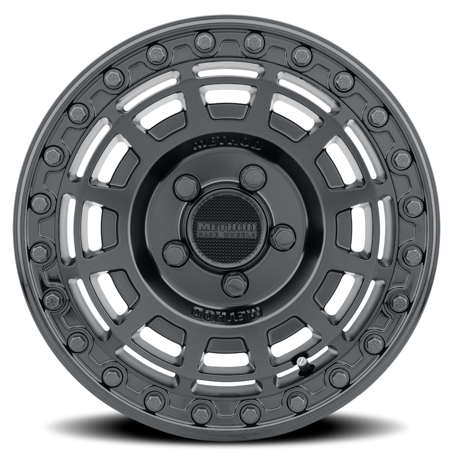 Aluminum 15x10 MR415 Beadlock UTV Matte Black MB Gloss Black Ring Method Race Wheels-8
