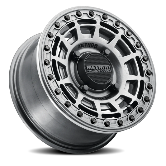 Aluminum 15x10 MR415 Beadlock UTV Graphite GY Gloss Graphite Ring Method Race Wheels-1