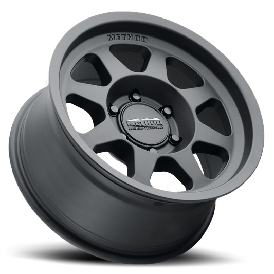 Aluminum 16x6.5 Bead Grip MR701 Bolt Pattern 6 On 180 Offset 90 Lip Size 0 Matte Black MB Method Race Wheels-1