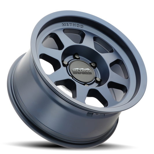 Aluminum 17x8.5 Bead Grip Bahia Blue BL Method Race Wheels-1