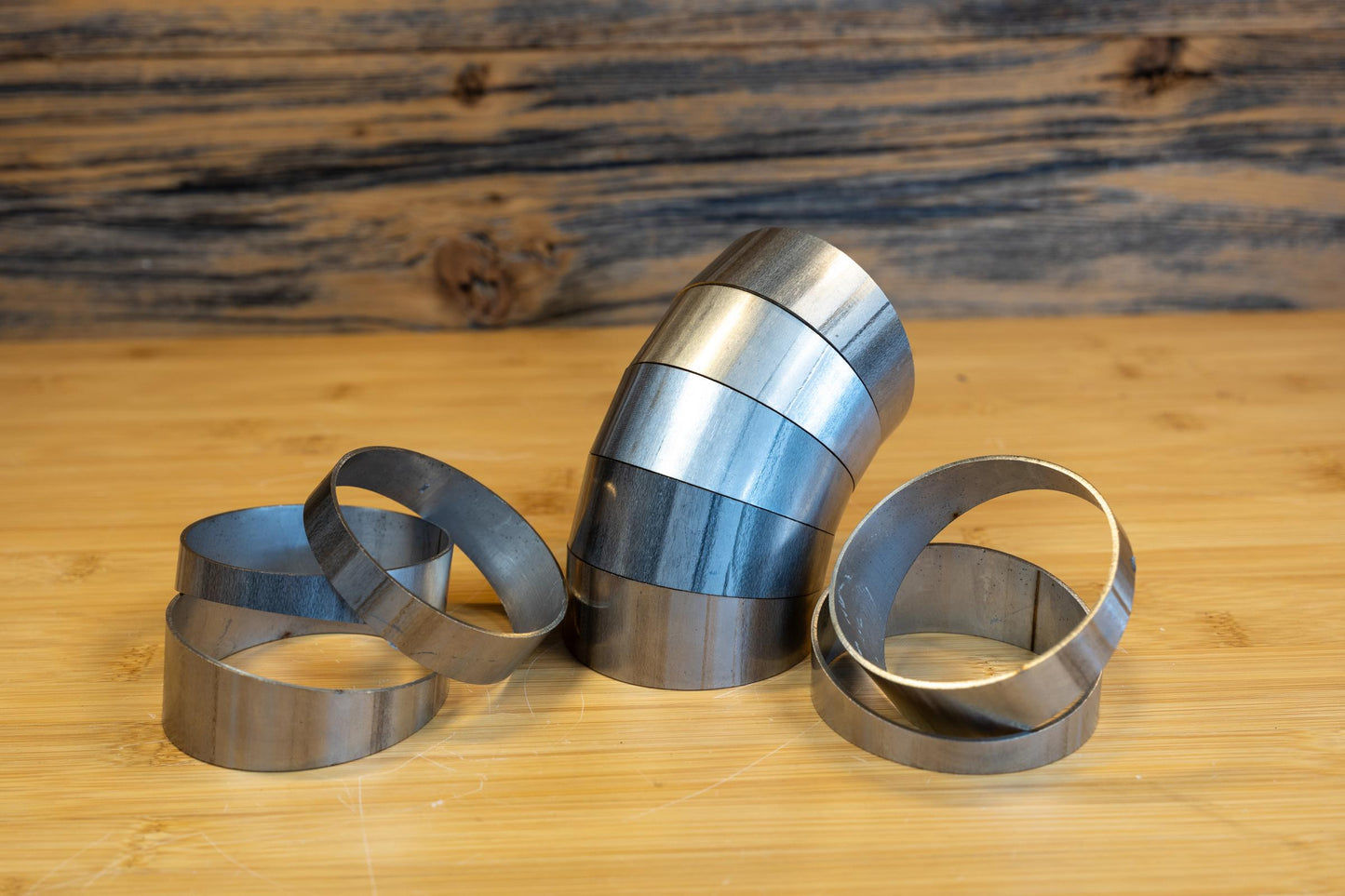 Universal T304 Stainless Steel 3 Inch Diameter 180 Degree Pie Cut Kit MBRP-6