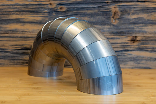 Universal T304 Stainless Steel 5 Inch Diameter 180 Degree Pie Cut Kit MBRP-1