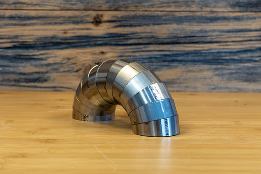 Universal T304 Stainless Steel 2 Inch Diameter 180 Degree Pie Cut Kit MBRP-1