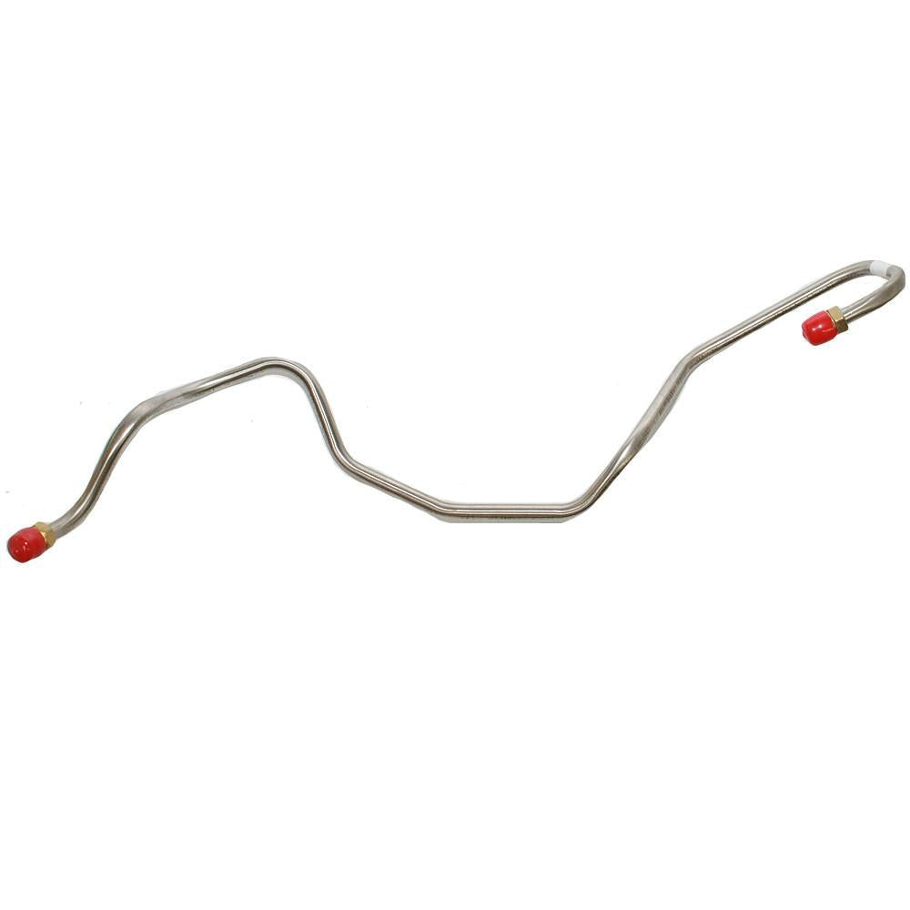 Pump to Carburetor Fuel Line For 69-70 Firebird Lemans Trans Am GTO V8 4BBL w/Bottom Outlet Fuel Pump Routes Passenger Side of Thermostat Stainless Fine Lines