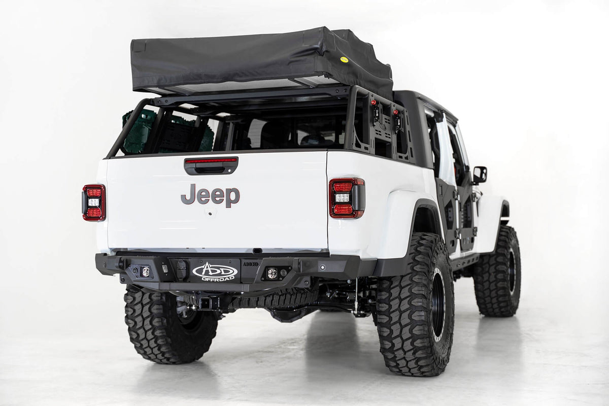 2020-2025 Jeep Gladiator JT Stealth Fighter Rear Bumper Addictive Desert Designs-9