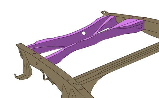 Rust Buster Frameworks 97-03 F150 Spare Tire Crossmember (Fits all cabs and Beds) Rust Buster Frameworks