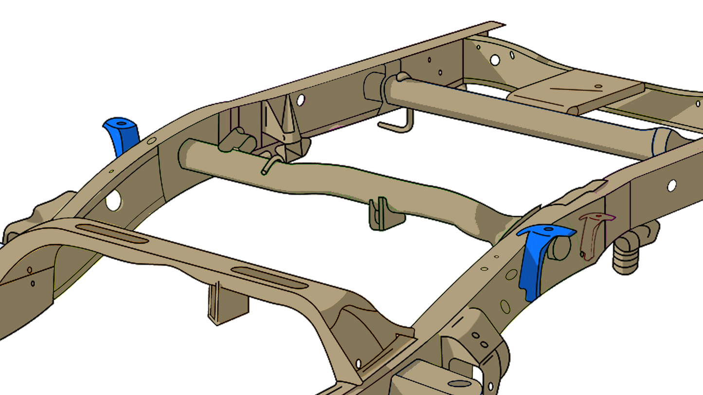 Forward Bed Mount For 99-06 Chevy and GMC Pick Up Trucks Rust Buster Frameworks-6