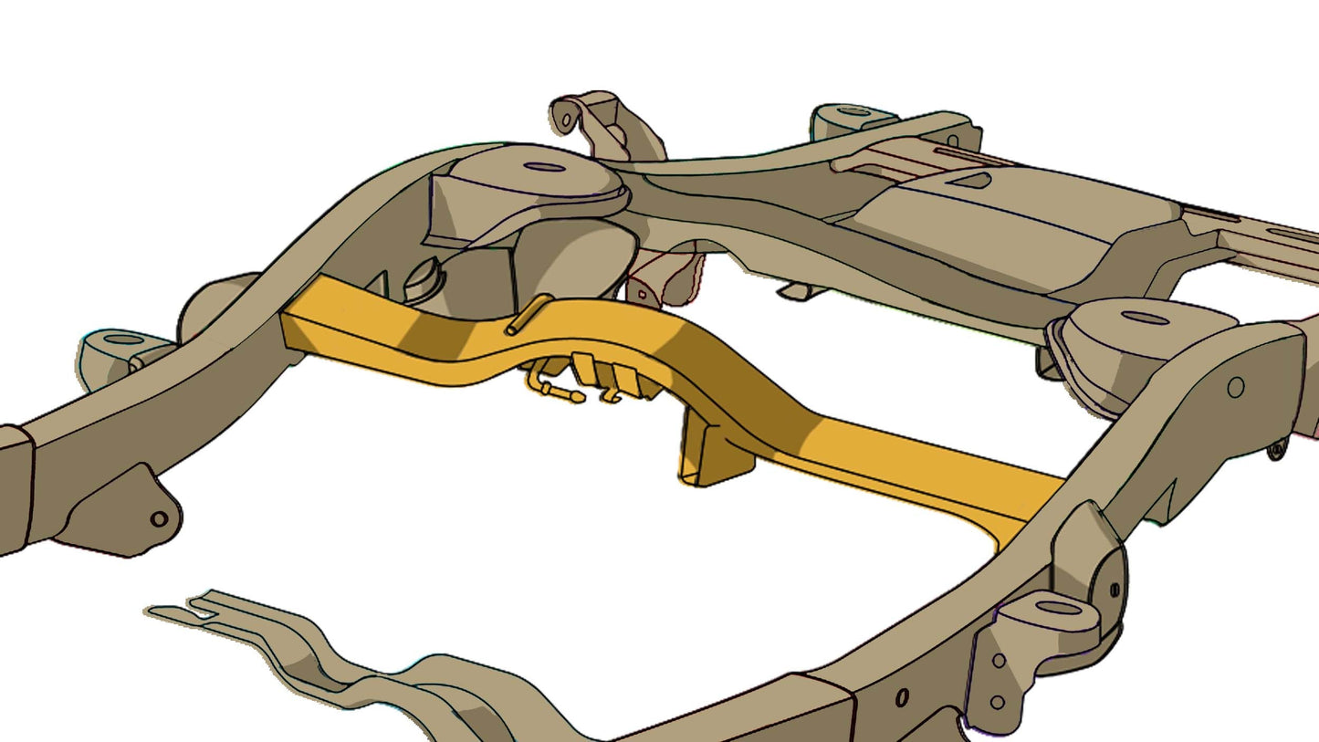 Fuel Tank Crossmember For 2000-2020 GM SUV's Rust Buster Frameworks-8