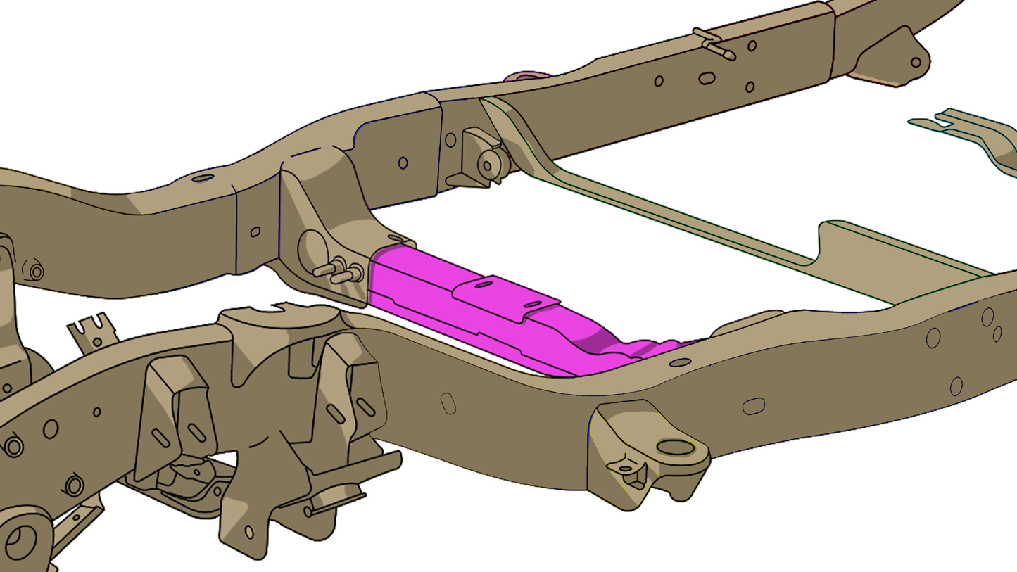 Rust Buster Frameworks Transmission Crossmember For 2007-2020 GM Trucks and SUVs Rust Buster Frameworks