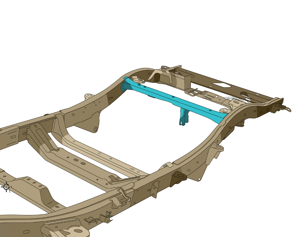 Rust Buster Frameworks 06-10 Hummer H3 Fuel Tank Crossmember Rust Buster Frameworks