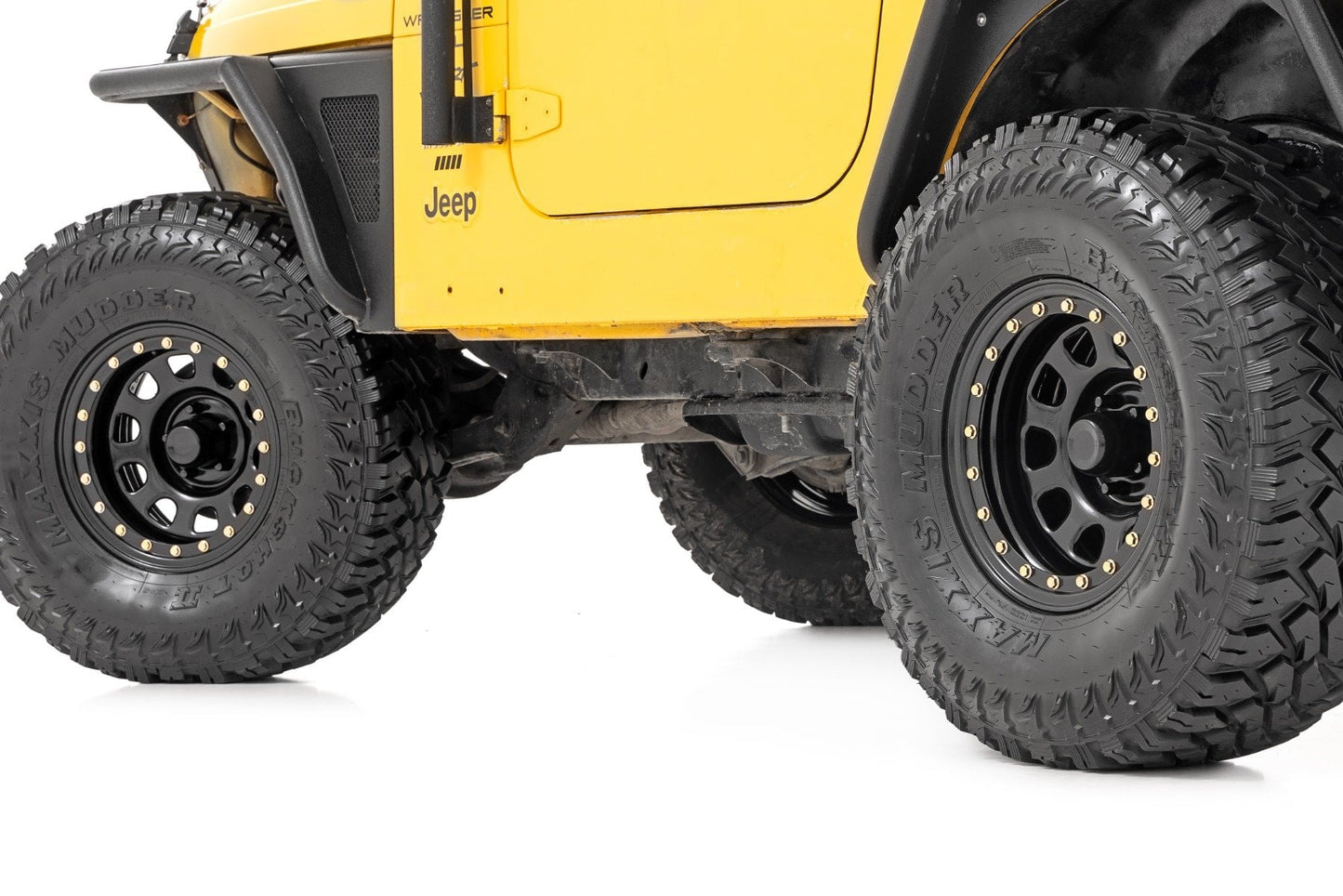 Steel Simulated Bead Lock Wheel Black 17x9 5x5 3.30 Bore -12 Rough Country-5