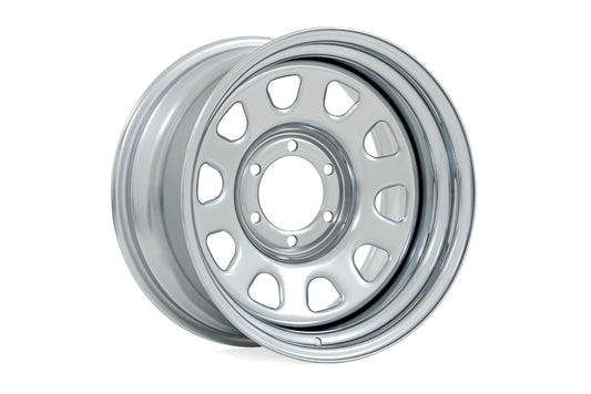 Steel Wheel Chrome 16x8 5x4.5 3.30 Bore -6 Rough Country-1