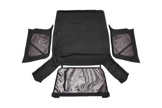 Jeep Replacement Soft Top Black 97-06 TJ Wrangler Steel Doors Rough Country-1