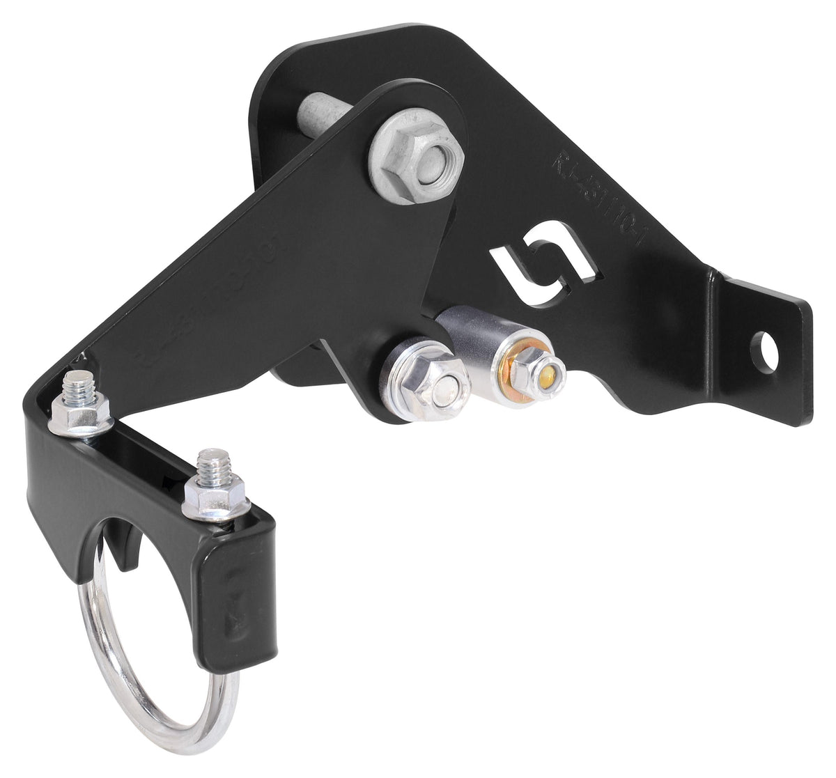 Currectlync Wrangler JK High Steer Front Trac Bar Relocation And Steering Stabilizer Shock Mount Axle Bracket RockJock 4x4-1