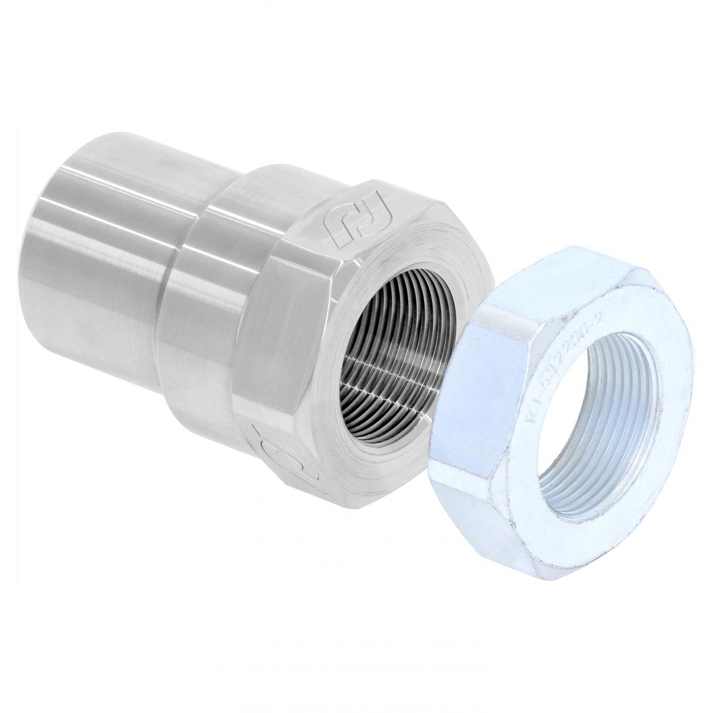 Threaded Bung With Jam Nut 1 1/2 Inch-12 RH Thread Set RockJock 4x4