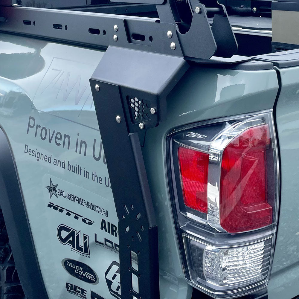 2015-2022 Tacoma Bed Rack Rear Quarter Side Rails Rock Slide Engineering-1